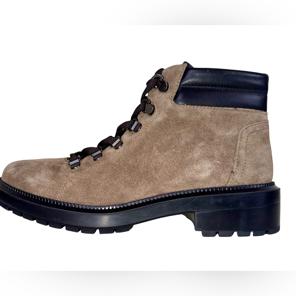 AQUATALIA LIVIANA HIKER/COMBAT BOOTS IN TAUPE SUEDE